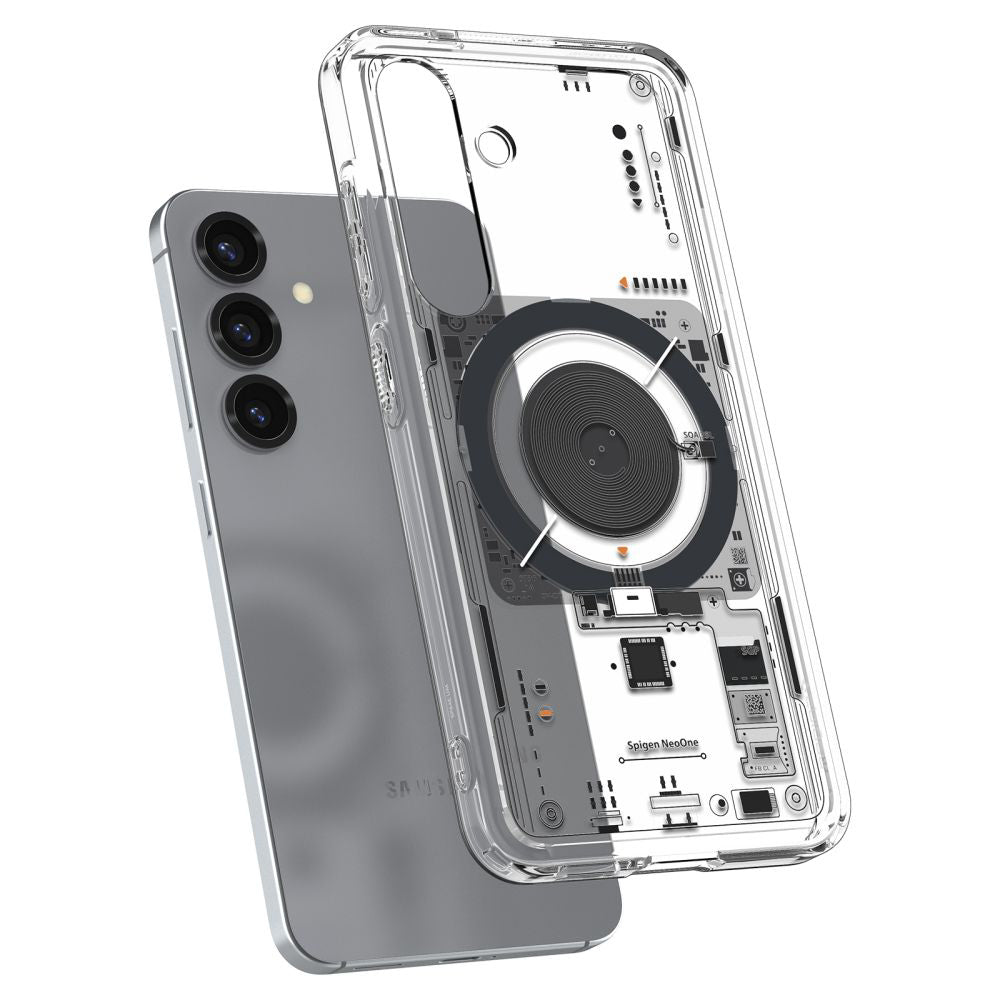 MagSafe cover til Samsung Galaxy S25 S931, Spigen, Ultra Hybrid Neo One, Transparent ACS09470