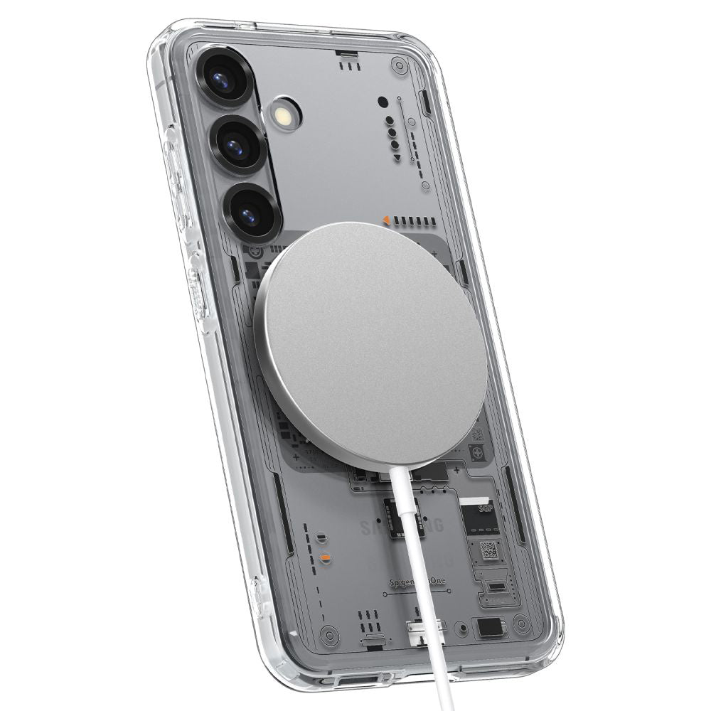 MagSafe cover til Samsung Galaxy S25 S931, Spigen, Ultra Hybrid Neo One, Transparent ACS09470