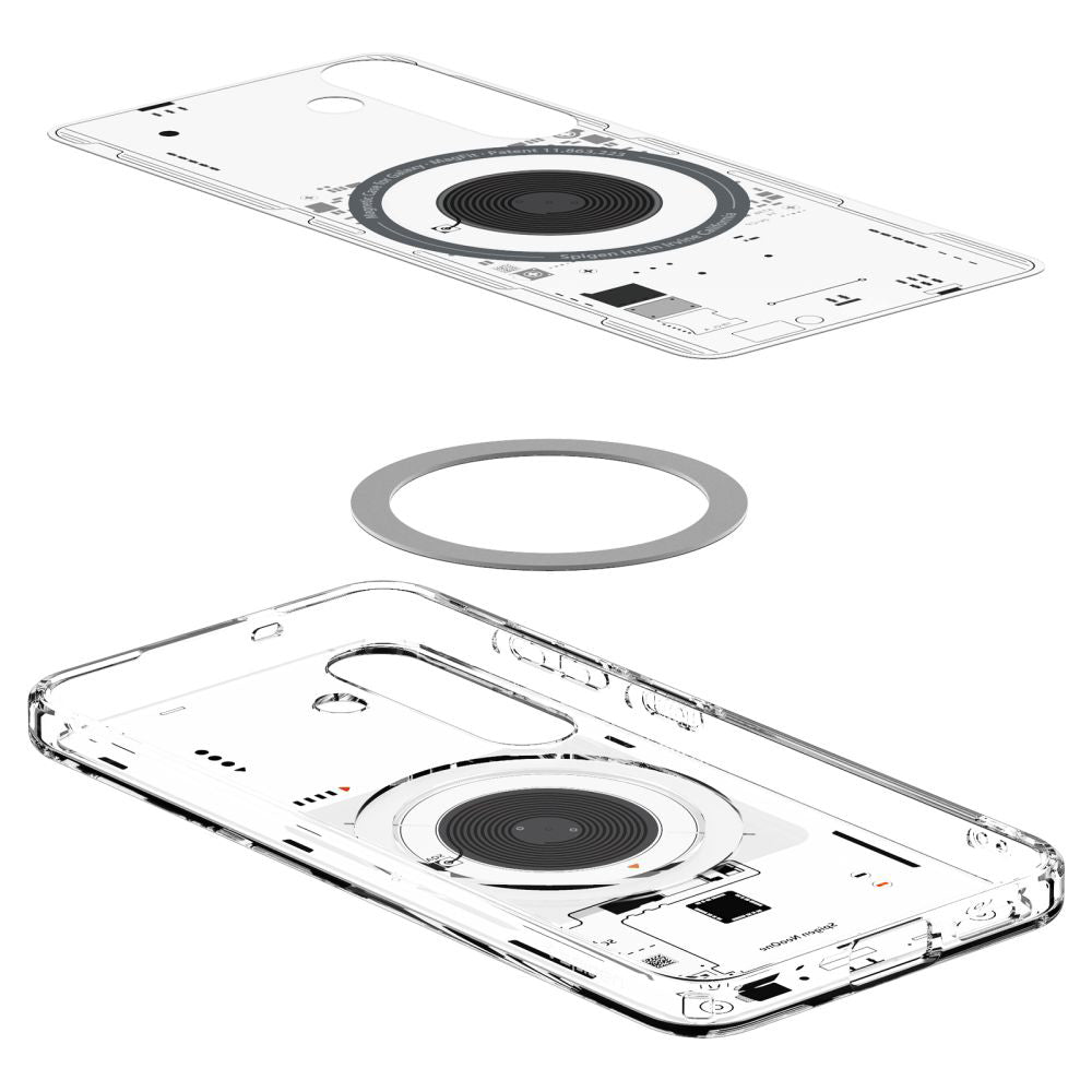 MagSafe cover til Samsung Galaxy S25 S931, Spigen, Ultra Hybrid Neo One, Transparent ACS09470