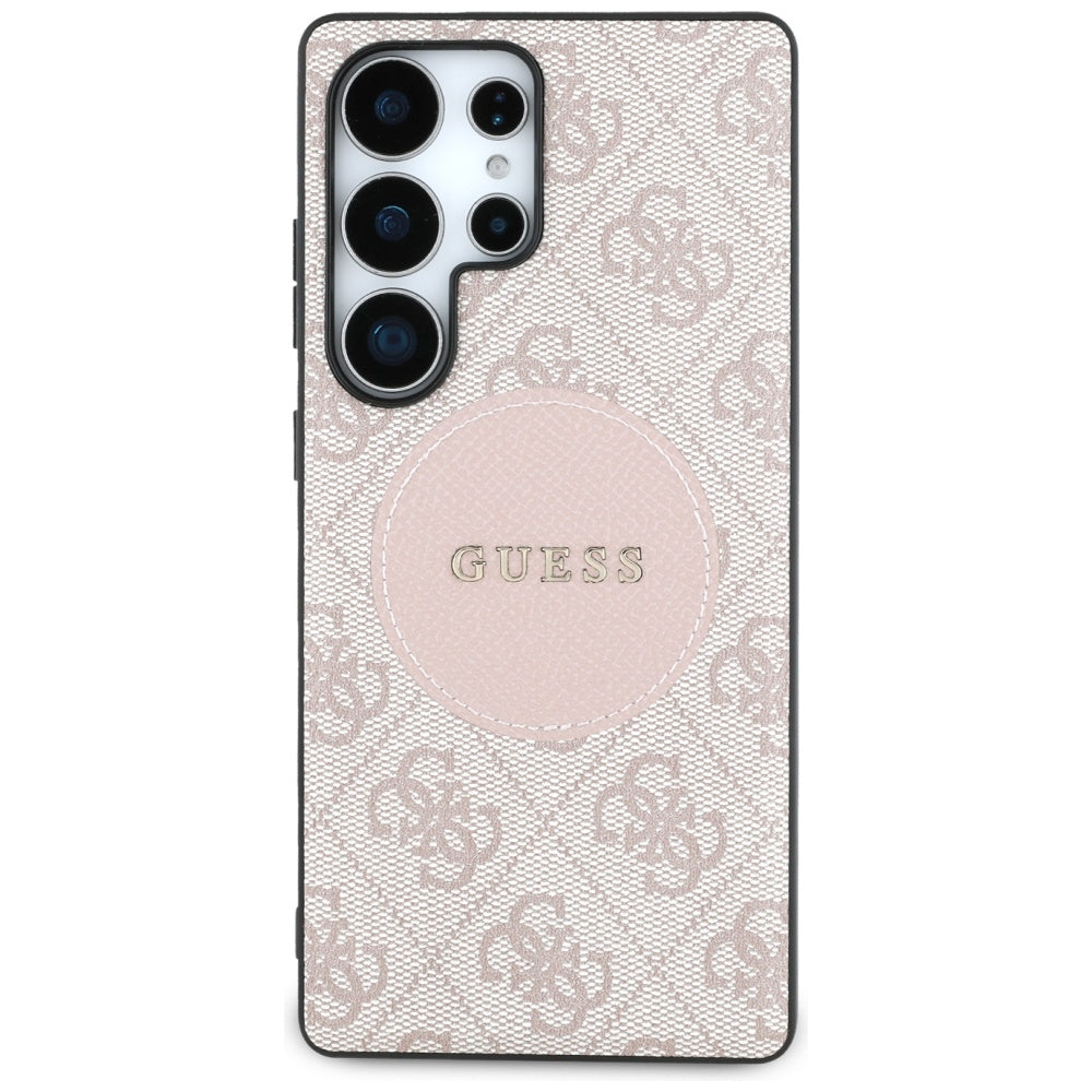 MagSafe cover til Samsung Galaxy S25 Ultra S938, Guess, 4G Circle Classic Logo, Pink