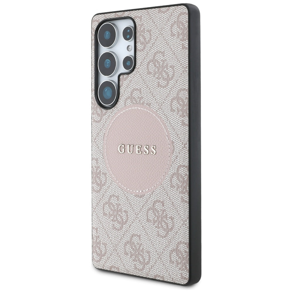 MagSafe cover til Samsung Galaxy S25 Ultra S938, Guess, 4G Circle Classic Logo, Pink