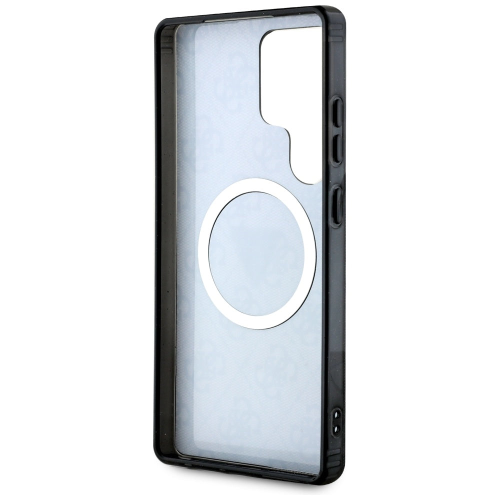 MagSafe cover til Samsung Galaxy S25 Ultra S938, Guess, IML Glitter 4G Circle Triangle, Sort