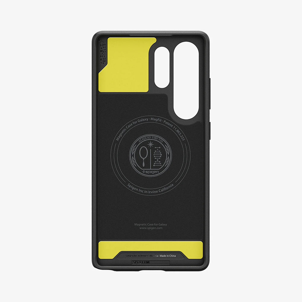 MagSafe cover til Samsung Galaxy S25 Ultra S938, Spigen, Rugged Armor, Mat Sort ACS08951