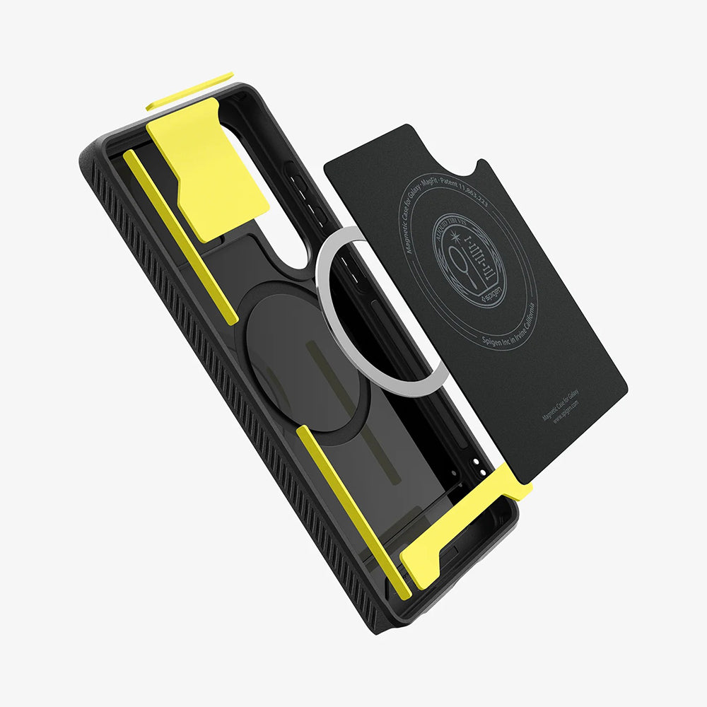 MagSafe cover til Samsung Galaxy S25 Ultra S938, Spigen, Rugged Armor, Mat Sort ACS08951