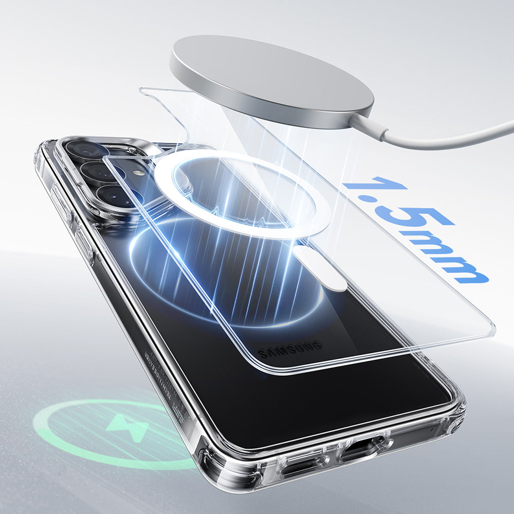 MagSafe cover til Samsung Galaxy S26 S942, ESR, Classic Hybrid Kickstand, Gennemsigtig