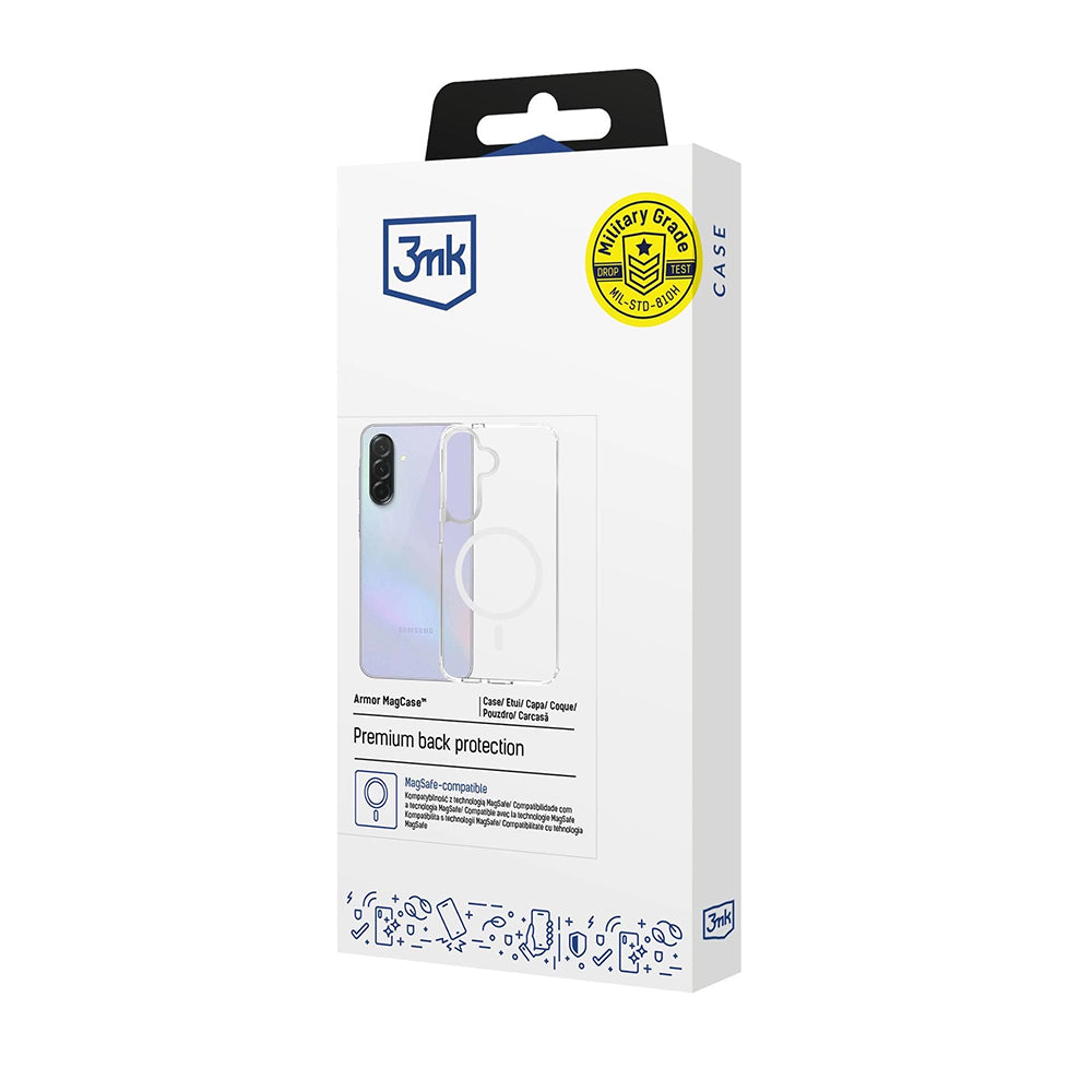 MagSafe cover til Samsung Galaxy S26 Plus S947, 3MK, Armor MagCase, Gennemsigtig