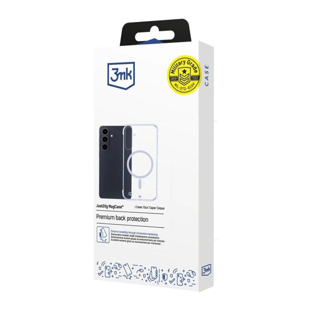 MagSafe cover til Samsung Galaxy S26 Plus, 3MK, Just20g, Gennemsigtig