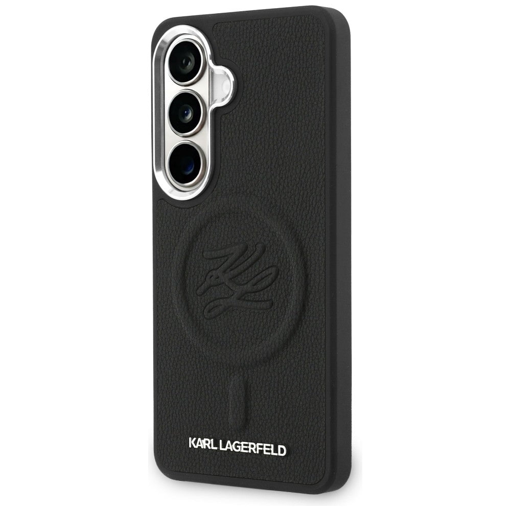 MagSafe cover til Samsung Galaxy S26 Plus S947, Karl Lagerfeld, Initial Logo Debossed, Sort