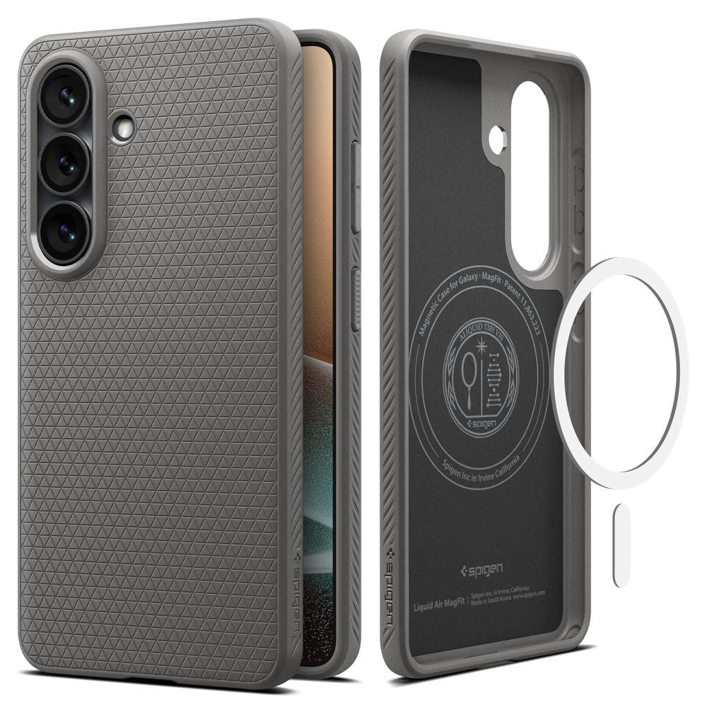 MagSafe cover til Samsung Galaxy S26 Plus S947, Spigen, Liquid Air, Grå ACS10705