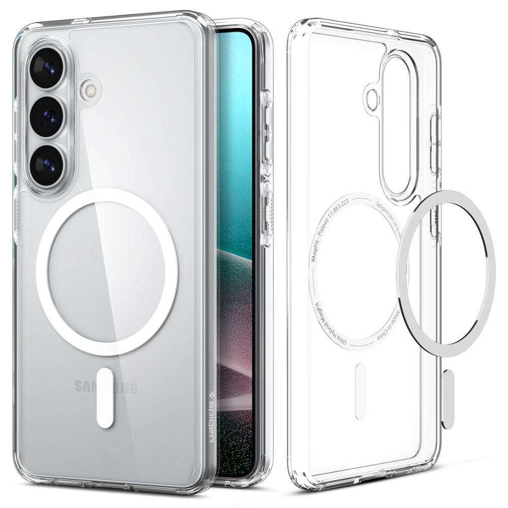 MagSafe cover til Samsung Galaxy S26 Plus S947, Spigen, Ultra Hybrid, Gennemsigtig Hvid ACS10709