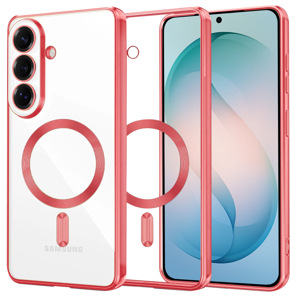 MagSafe cover til Samsung Galaxy S26 Plus S947, Techsuit, Luxury Crystal, Pink