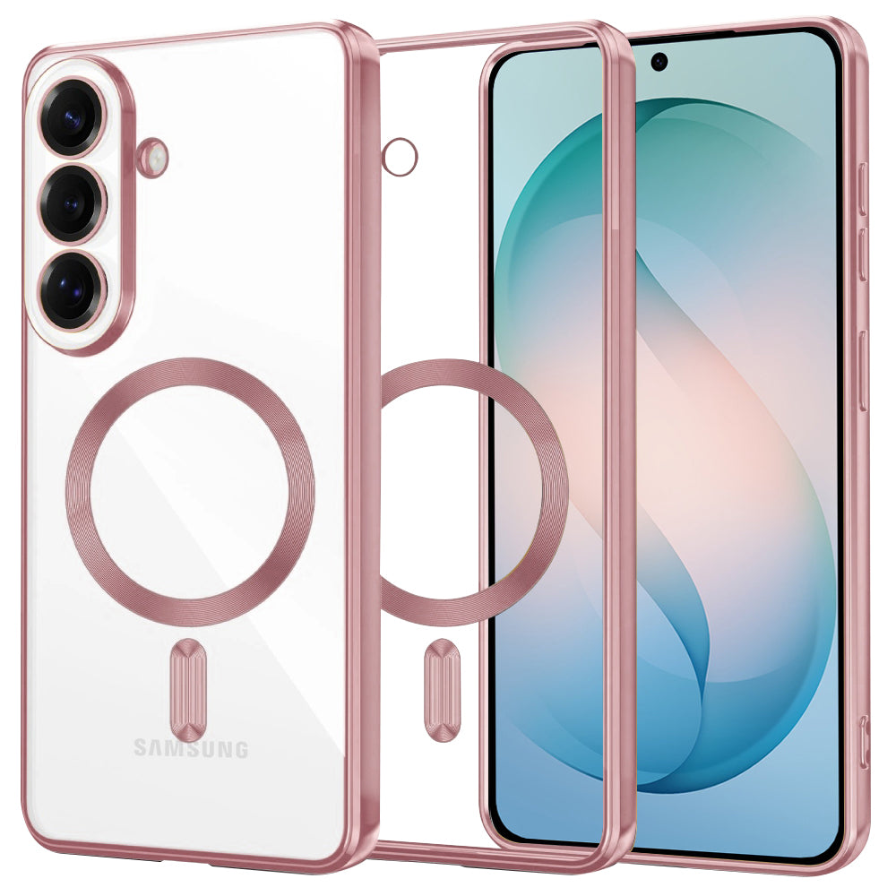 MagSafe cover til Samsung Galaxy S26 Plus S947, Techsuit, Luxury Crystal, Pink