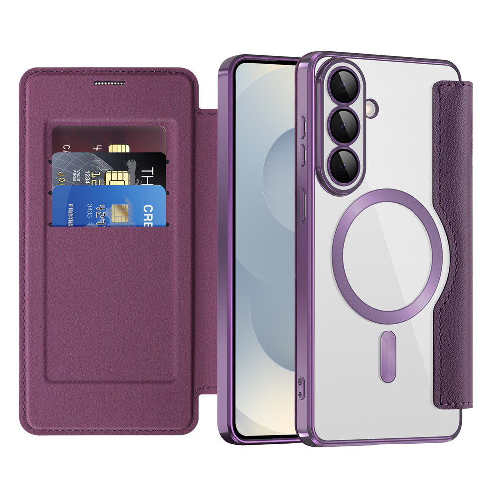 MagSafe cover til Samsung Galaxy S26 Plus S947, Techsuit, SmartMag Book, Lilla