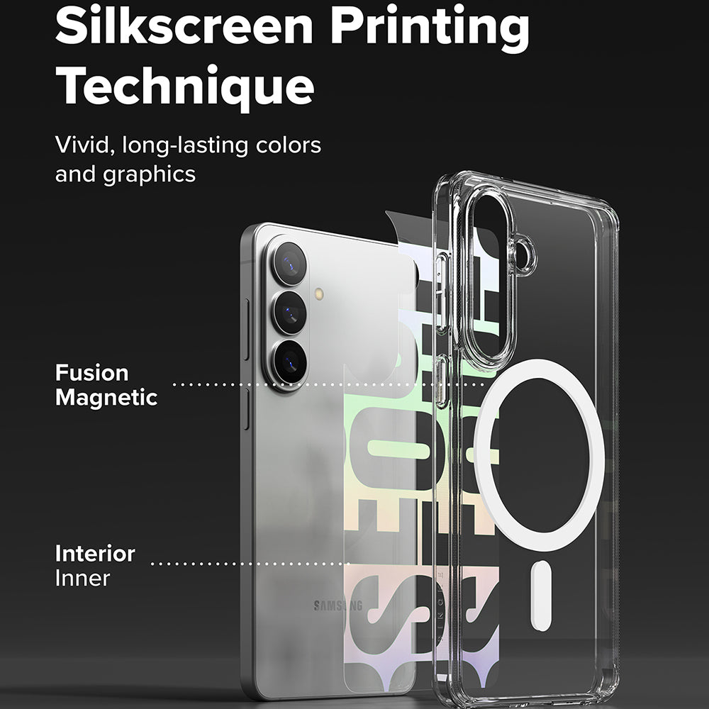 MagSafe cover til Samsung Galaxy S26 S942, Ringke, Fusion Seoul, Gennemsigtig