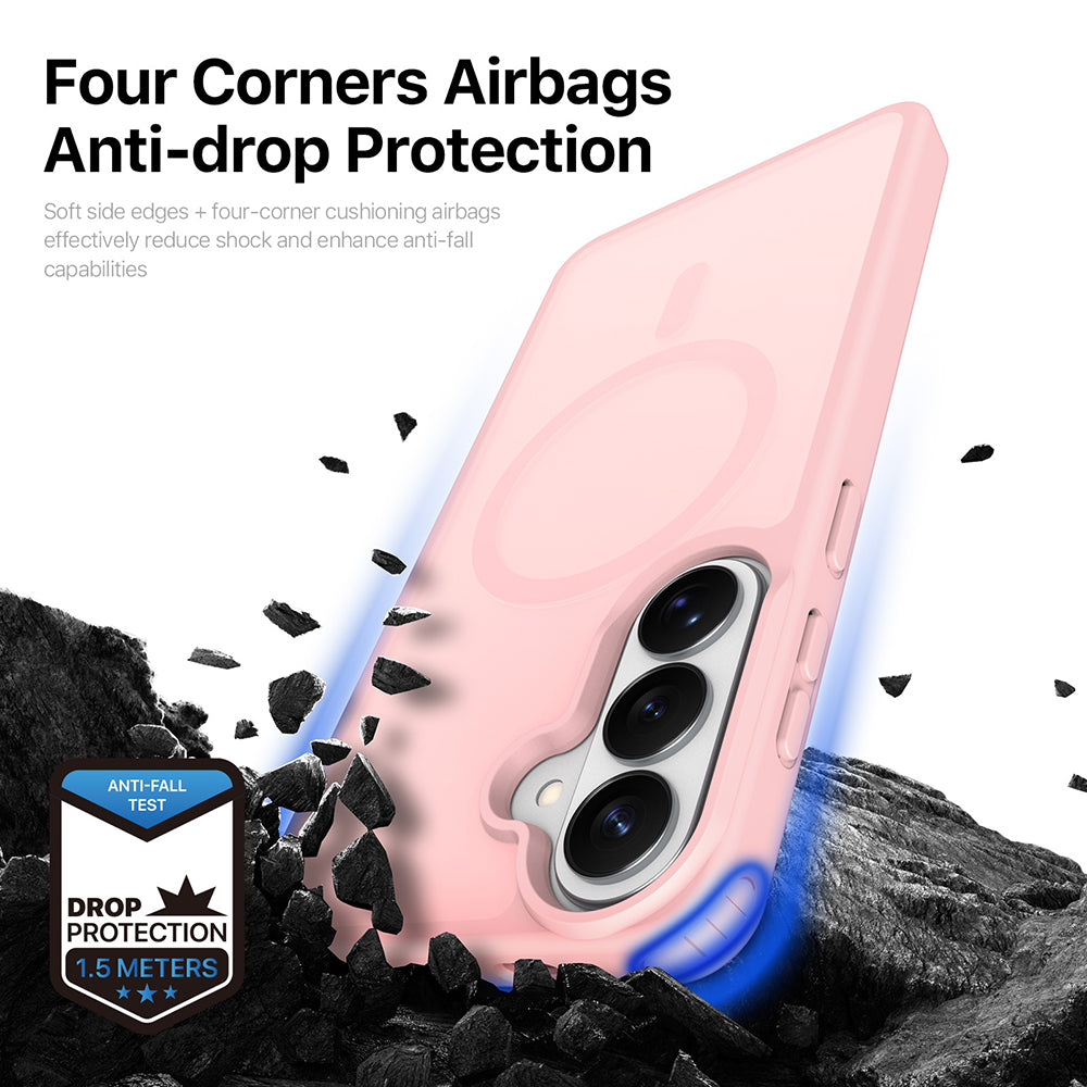 MagSafe-etui til Samsung Galaxy S26 S942, DUX DUCIS, Yind, Lyserød