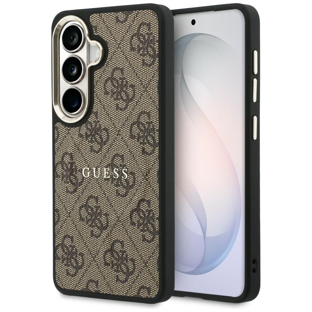 MagSafe cover til Samsung Galaxy S26 S942, Guess, 4G Embossed Ring, Brun