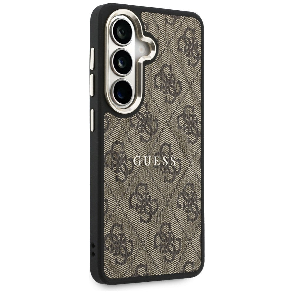MagSafe cover til Samsung Galaxy S26 S942, Guess, 4G Embossed Ring, Brun