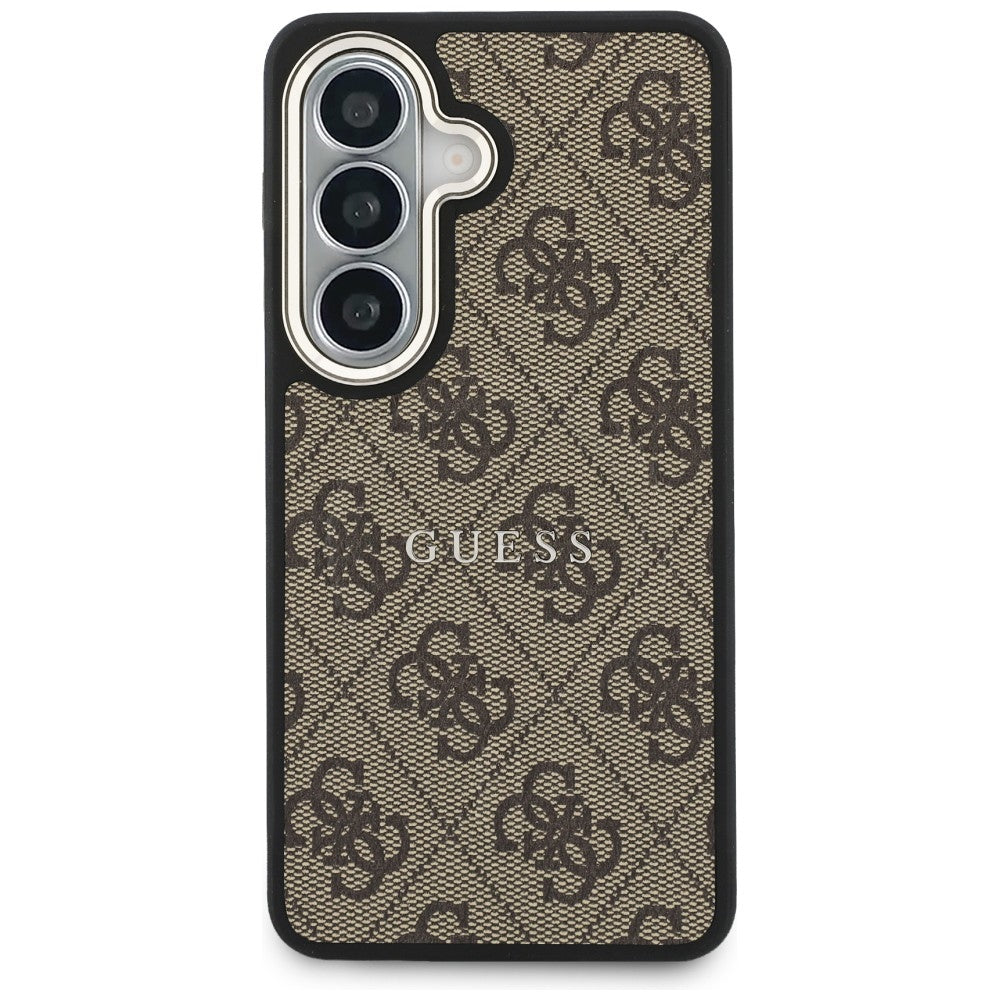 MagSafe cover til Samsung Galaxy S26 S942, Guess, 4G Embossed Ring, Brun
