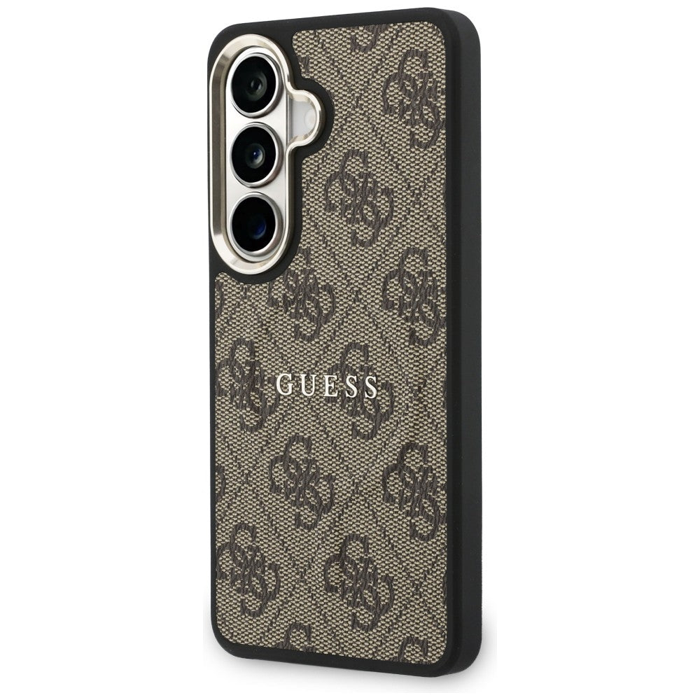MagSafe cover til Samsung Galaxy S26 S942, Guess, 4G Embossed Ring, Brun