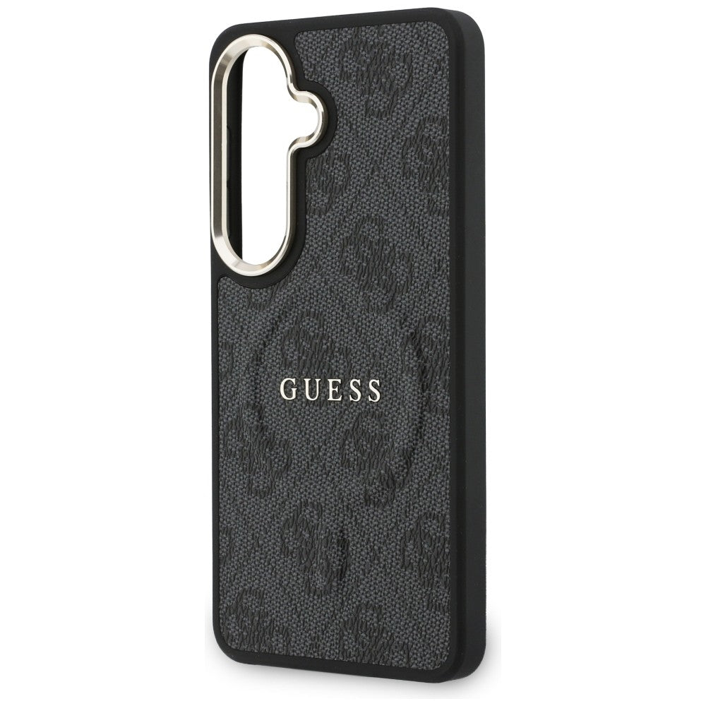 MagSafe cover til Samsung Galaxy S26 S942, Guess, 4G Embossed Ring, Sort