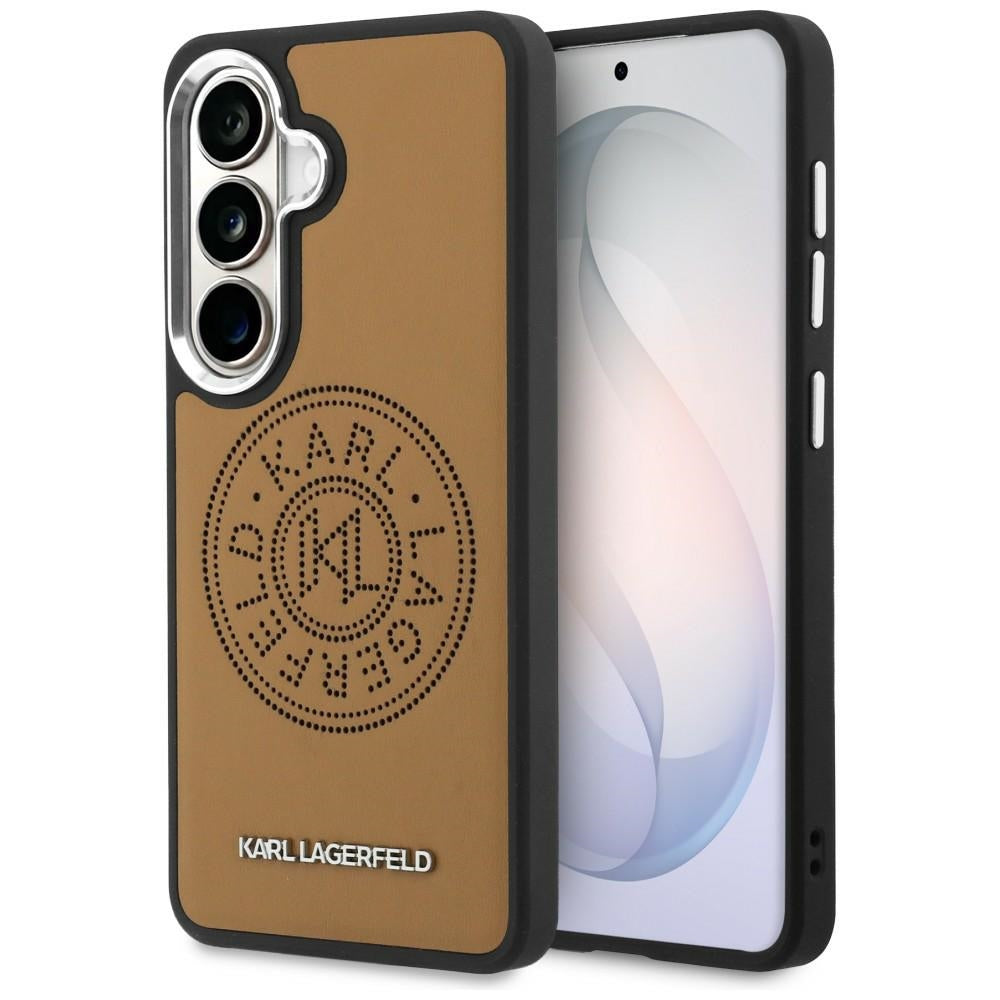 MagSafe cover til Samsung Galaxy S26 S942, Karl Lagerfeld, Karl Round Point Logo, Brun