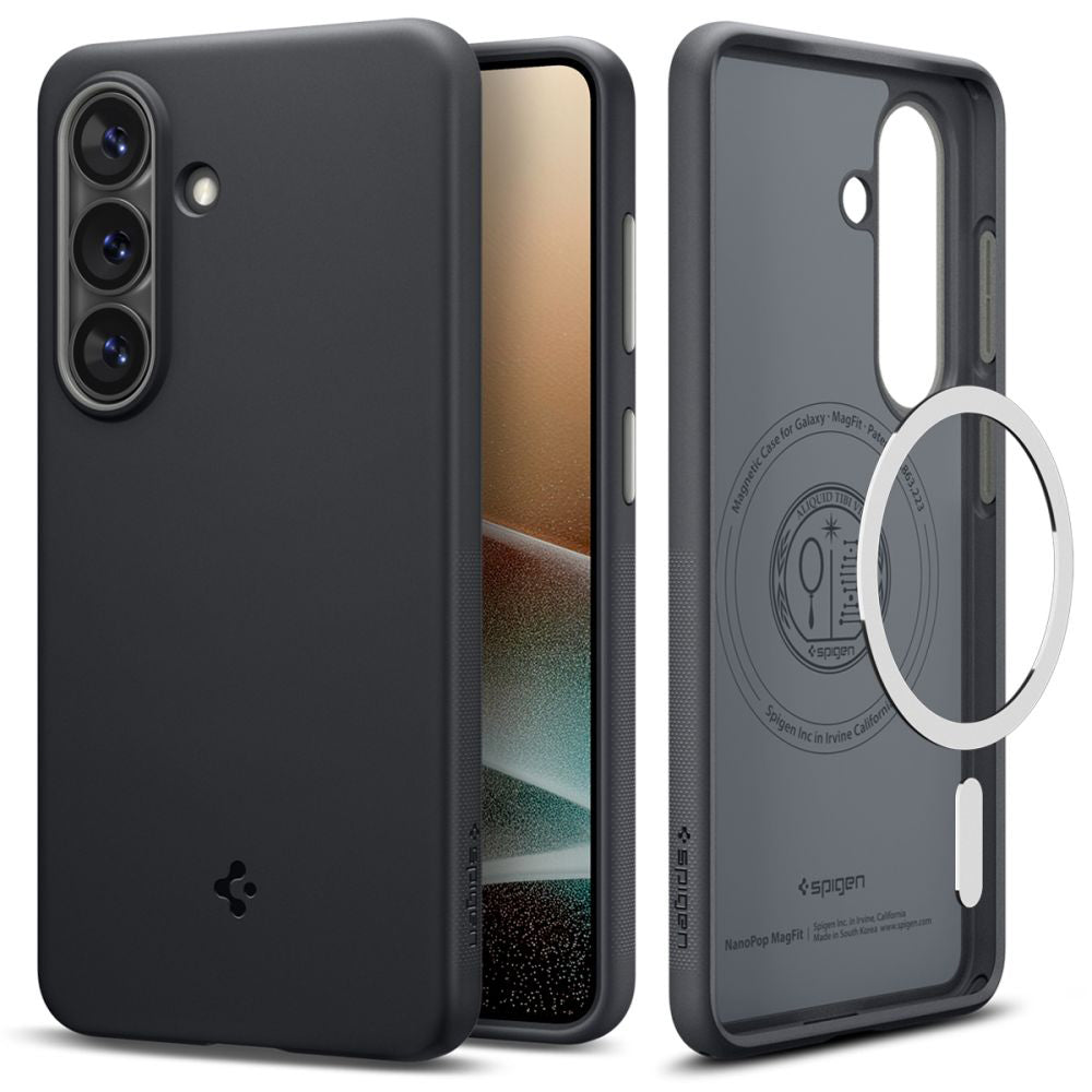 MagSafe cover til Samsung Galaxy S26 S942, Spigen, Caseology Nano Pop, Sort ACS11066