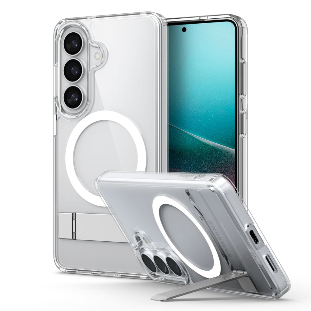MagSafe cover til Samsung Galaxy S26 S942, Spigen, Ultra Hybrid S, Gennemsigtig Hvid ACS11061
