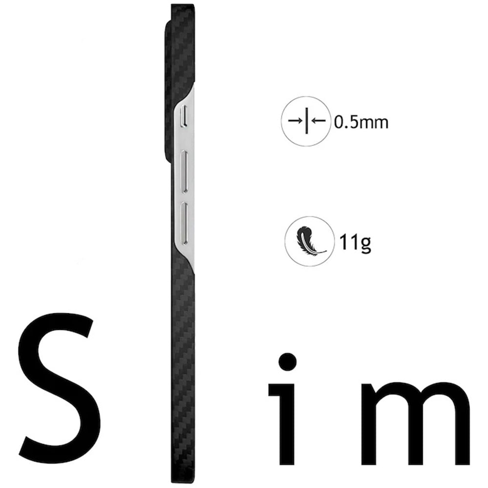 MagSafe Case for Samsung Galaxy S26 S942, Techsuit, Aramid Fiber, Black