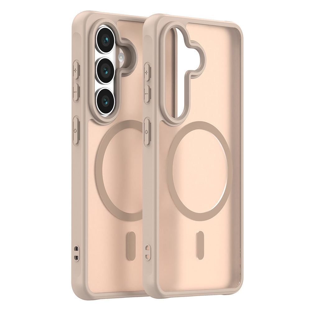 MagSafe Case for Samsung Galaxy S26 S942, Techsuit, HaloFrost II, Gold