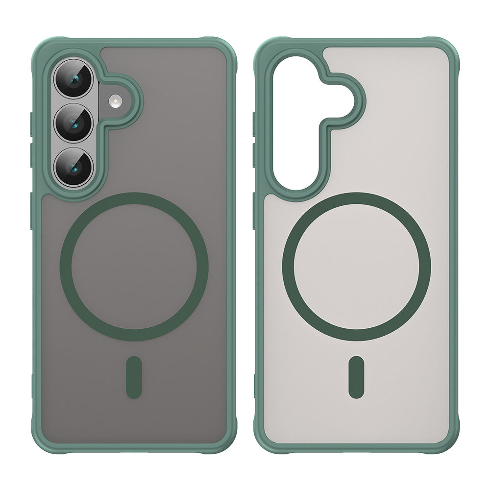 MagSafe Case for Samsung Galaxy S26 S942, Techsuit, HaloFrost II, Green