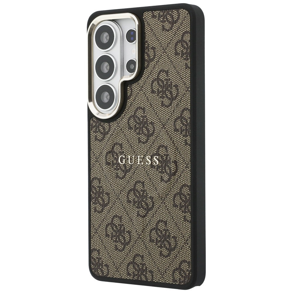 MagSafe cover til Samsung Galaxy S26 Ultra S948, Guess, 4G Embossed Ring, Brun