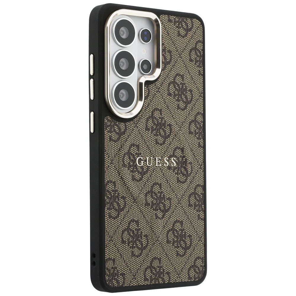 MagSafe cover til Samsung Galaxy S26 Ultra S948, Guess, 4G Embossed Ring, Brun