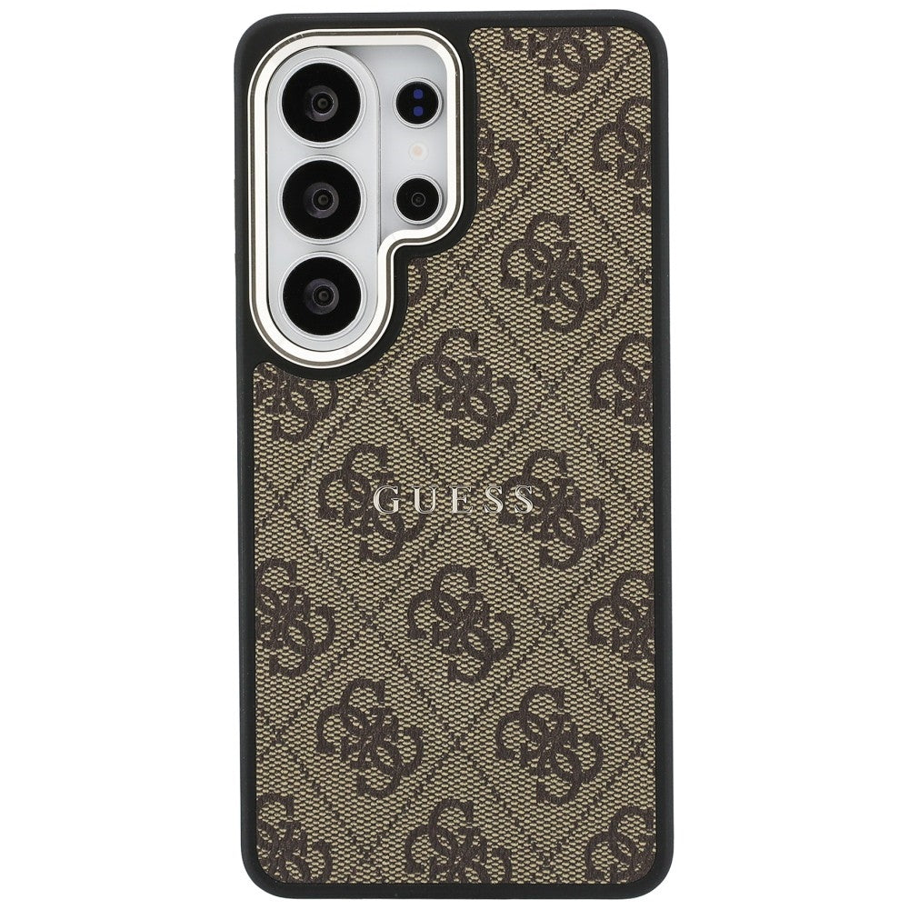 MagSafe cover til Samsung Galaxy S26 Ultra S948, Guess, 4G Embossed Ring, Brun