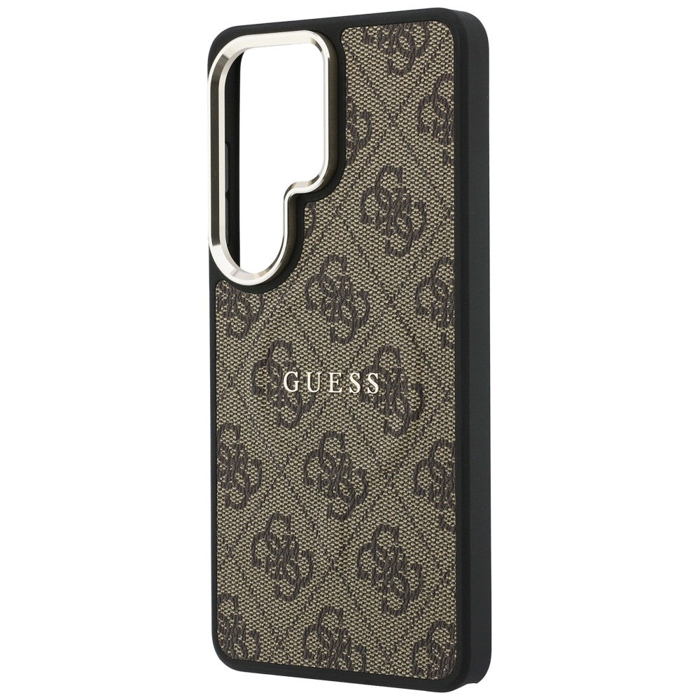 MagSafe cover til Samsung Galaxy S26 Ultra S948, Guess, 4G Embossed Ring, Brun