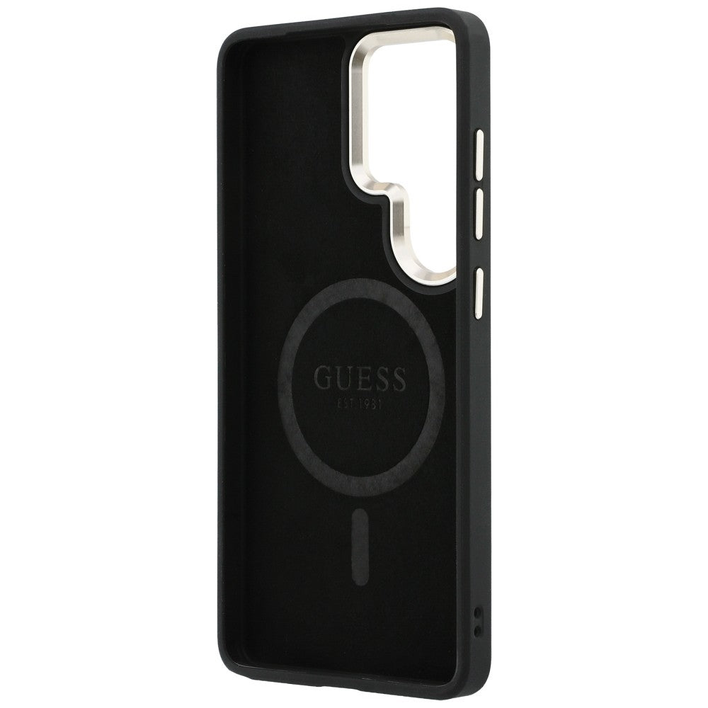 MagSafe cover til Samsung Galaxy S26 Ultra S948, Guess, 4G Embossed Ring, Brun