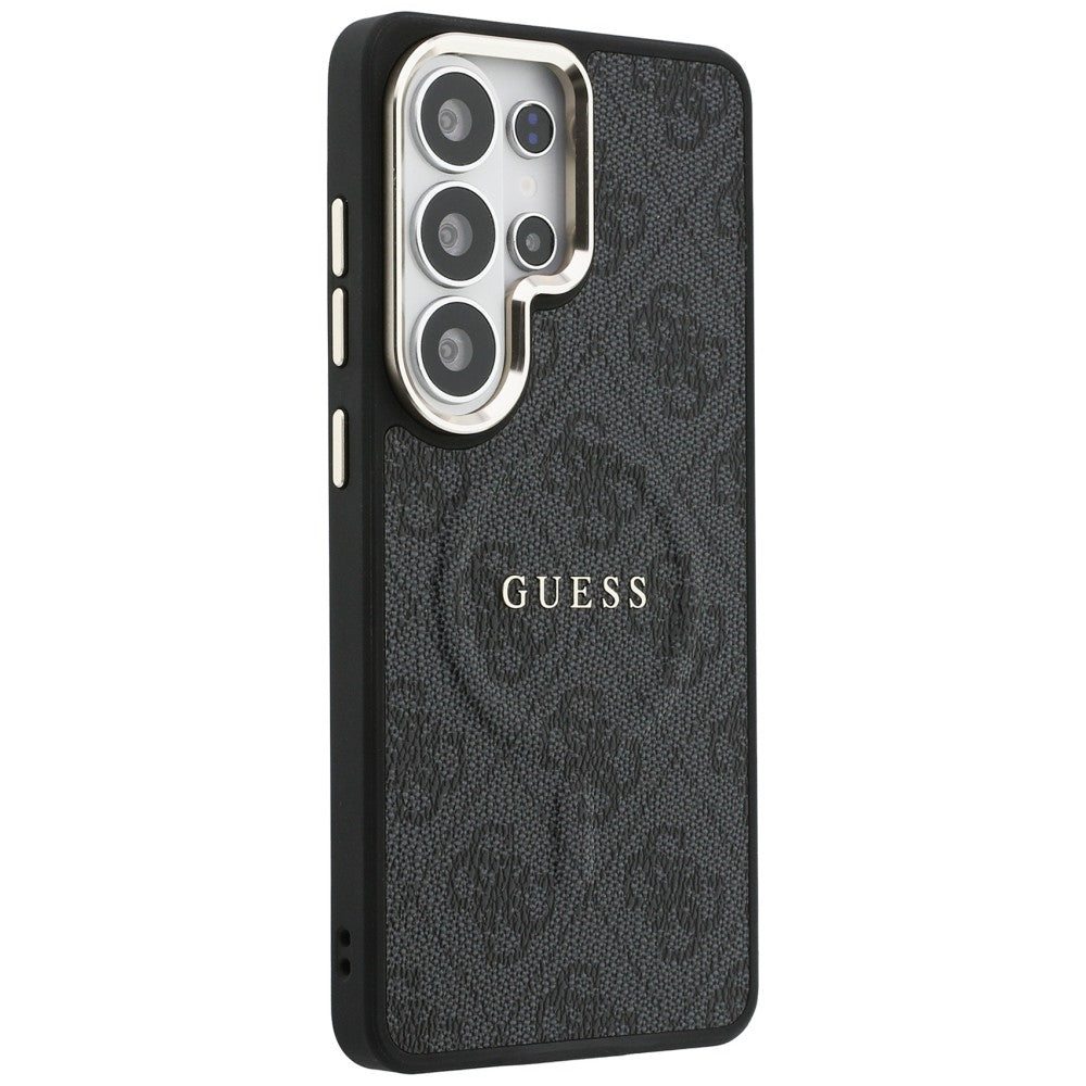 MagSafe cover til Samsung Galaxy S26 Ultra S948, Guess, 4G Embossed Ring, Sort