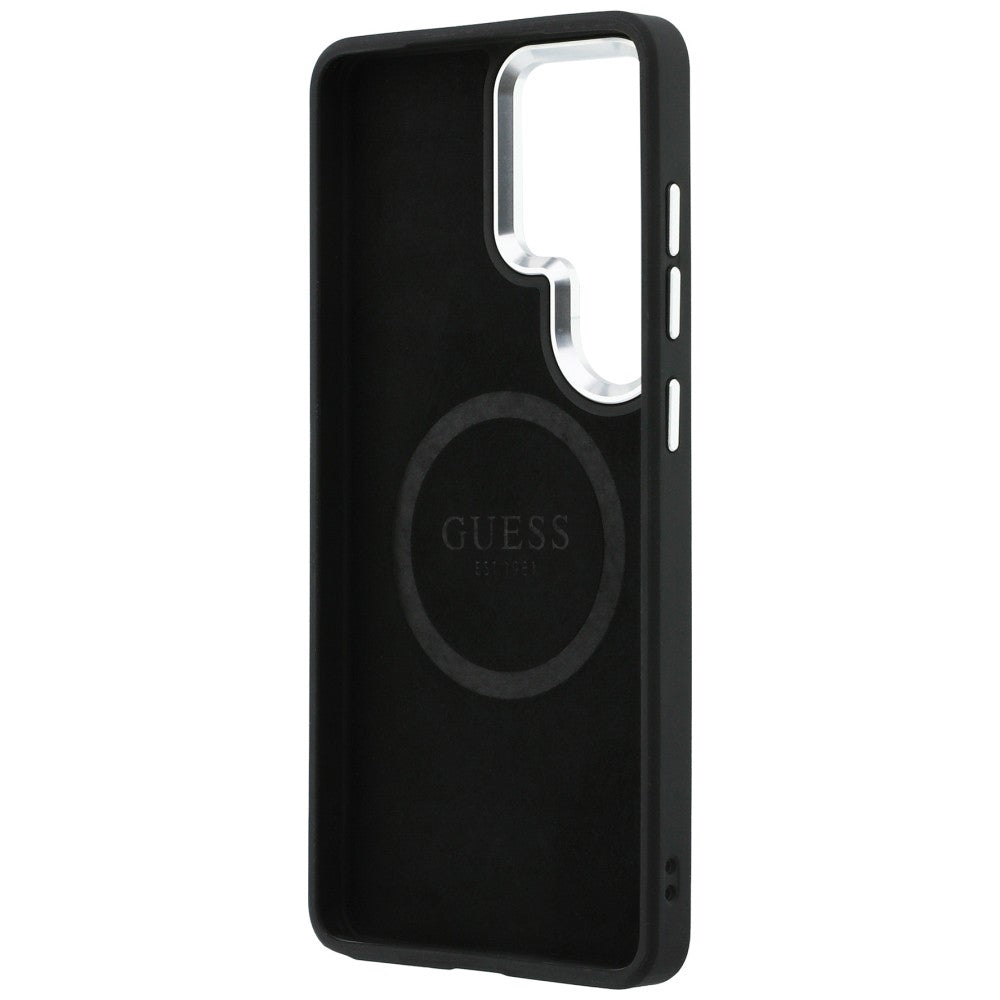 MagSafe cover til Samsung Galaxy S26 Ultra S948, Guess, Embossed Ring Triangle Logo, Sort