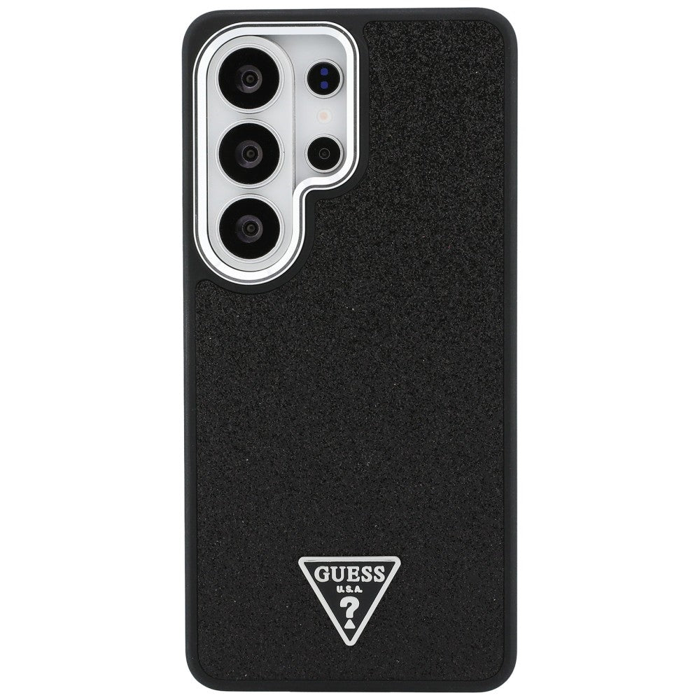 MagSafe cover til Samsung Galaxy S26 Ultra S948, Guess, Fixed Glitter Triangle Logo, Sort