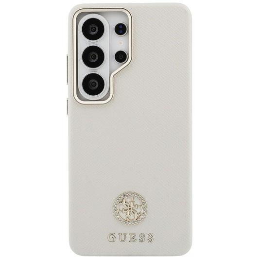 MagSafe cover til Samsung Galaxy S26 Ultra S948, Guess, Rhinestone Round Logo, Beige