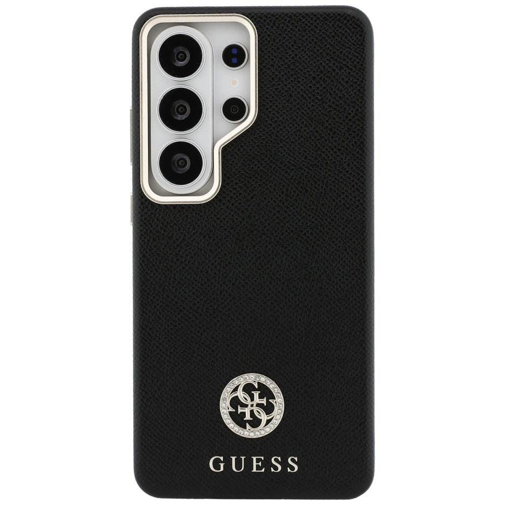 MagSafe cover til Samsung Galaxy S26 Ultra S948, Guess, Rhinestone Round Logo, Sort