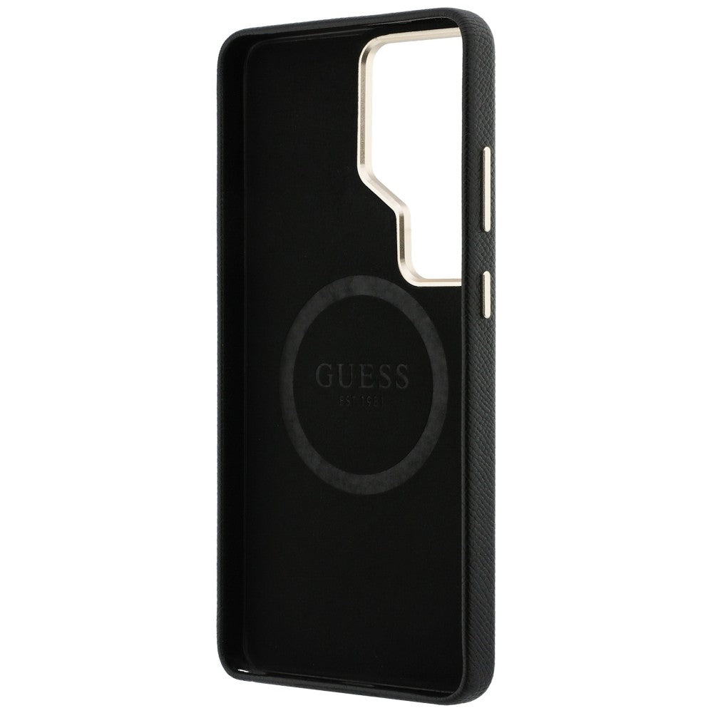 MagSafe cover til Samsung Galaxy S26 Ultra S948, Guess, Rhinestone Round Logo, Sort