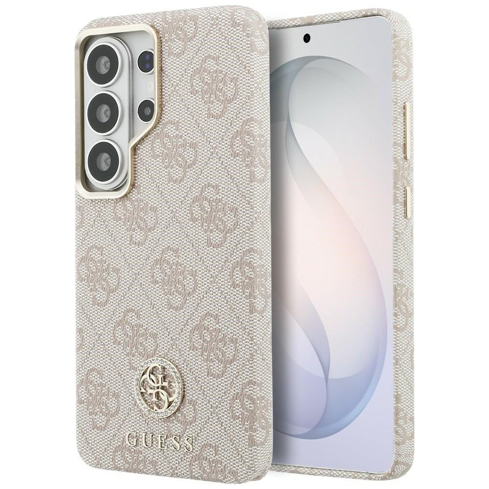 MagSafe cover til Samsung Galaxy S26 Ultra S948, Guess, Rhinestone Round Logo, Pink