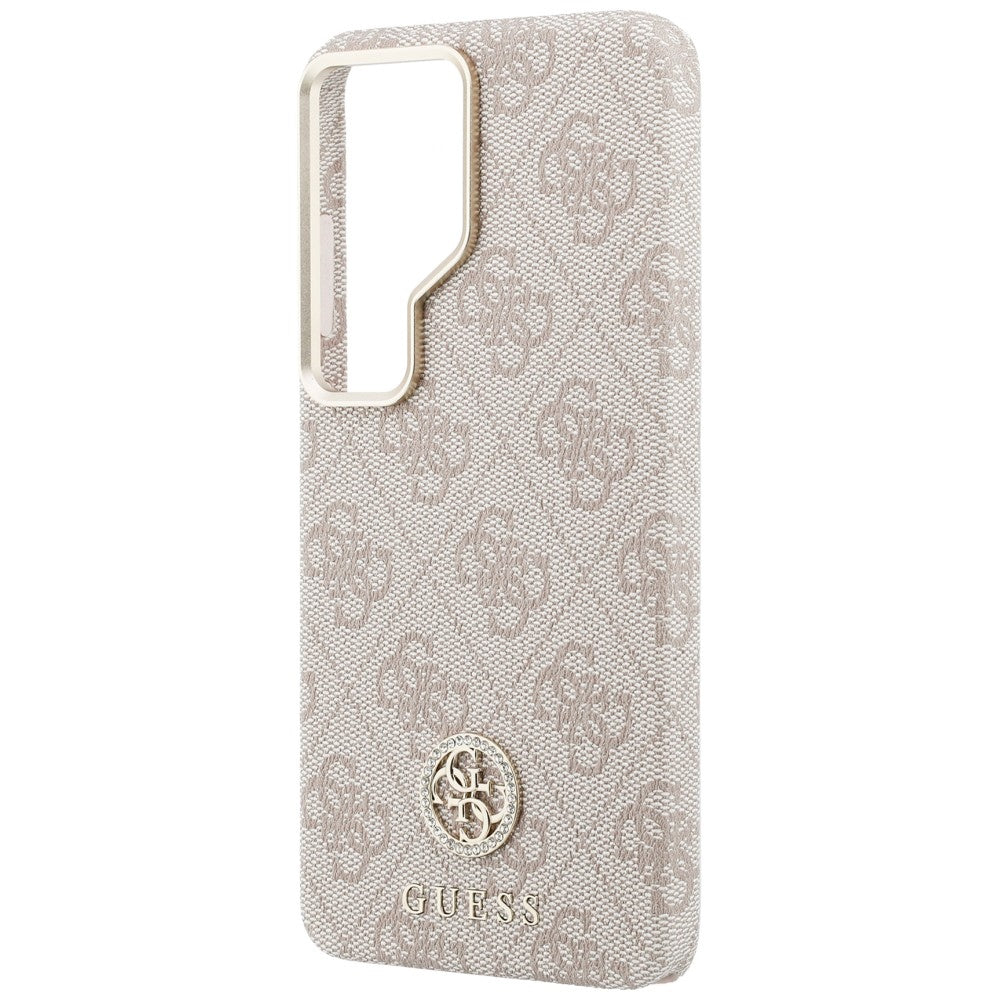 MagSafe cover til Samsung Galaxy S26 Ultra S948, Guess, Rhinestone Round Logo, Pink