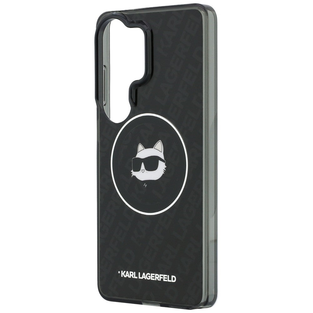 MagSafe cover til Samsung Galaxy S26 Ultra S948, Karl Lagerfeld, IML Choupette Head on KL Repeated Logo, Sort