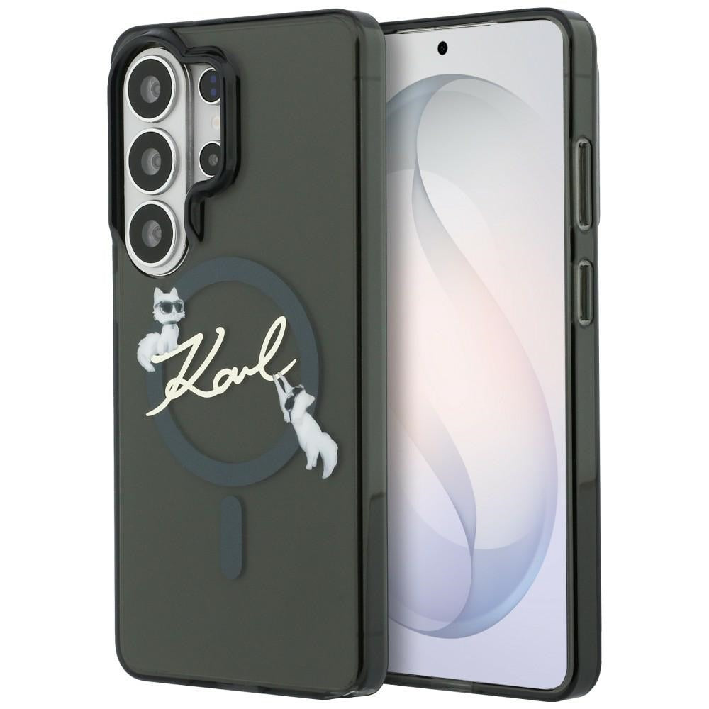 MagSafe cover til Samsung Galaxy S26 Ultra S948, Karl Lagerfeld, IML Choupette Karl Script Logo, Sort