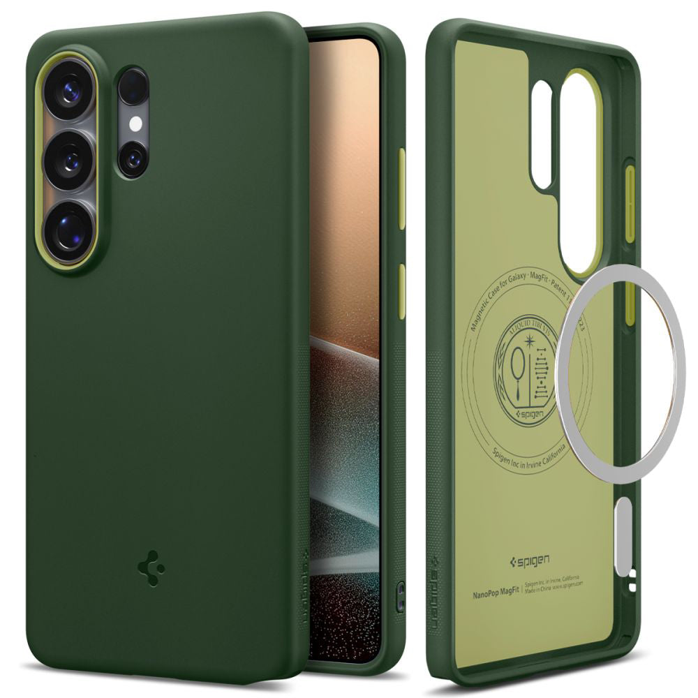 MagSafe cover til Samsung Galaxy S26 Ultra S948, Spigen, Caseology Nano Pop, Grøn ACS11039