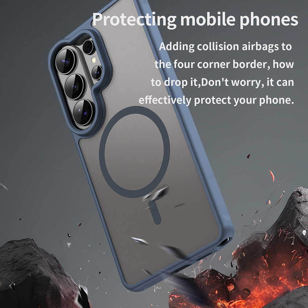 MagSafe cover til Samsung Galaxy S26 Ultra S948, Techsuit, HaloFrost II, Marineblå