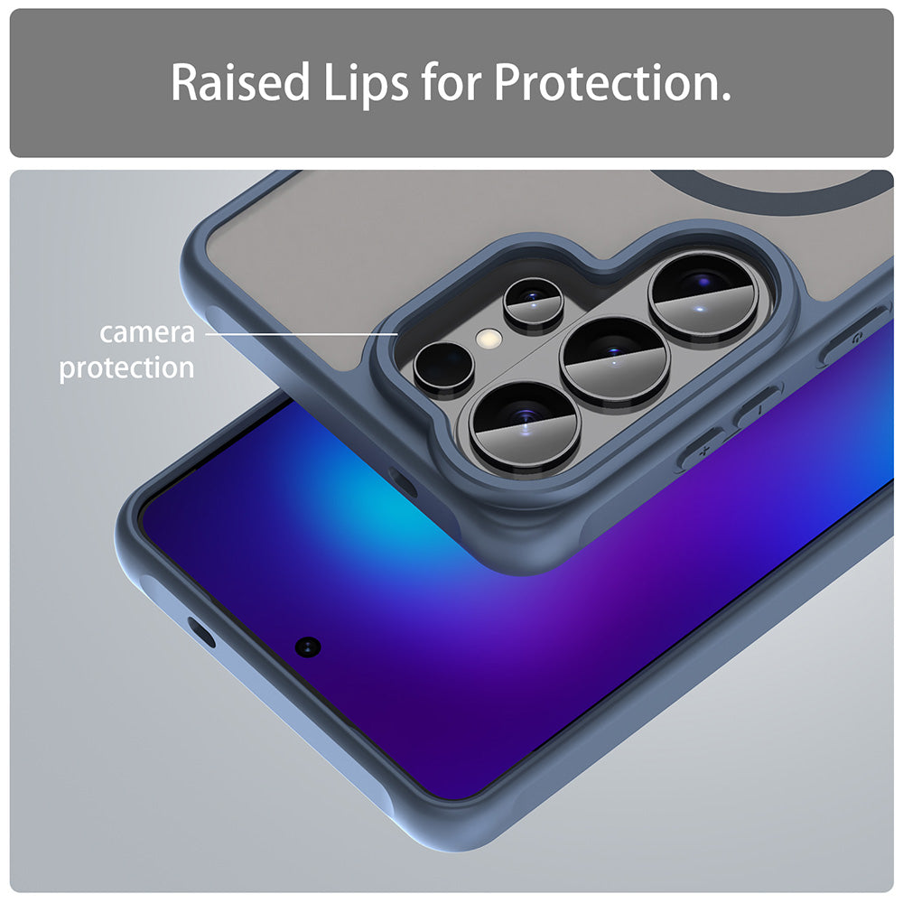 MagSafe cover til Samsung Galaxy S26 Ultra S948, Techsuit, HaloFrost II, Marineblå