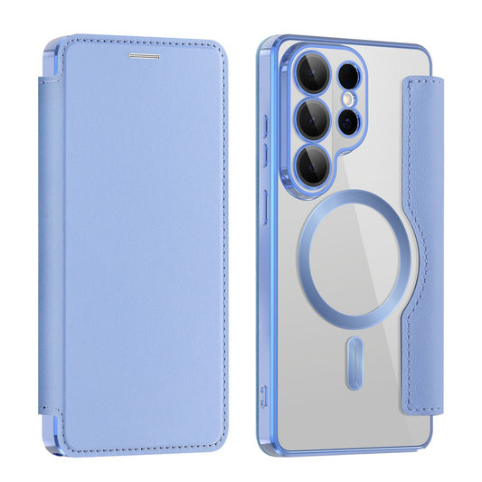 MagSafe cover til Samsung Galaxy S26 Ultra, Techsuit, SmartMag Book, Blå