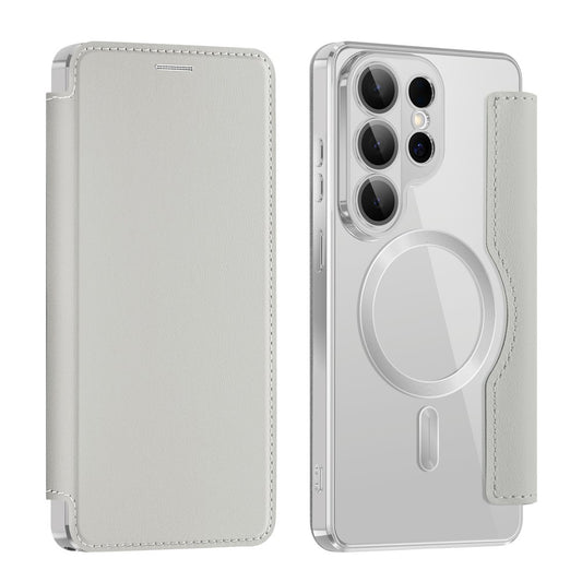 MagSafe cover til Samsung Galaxy S26 Ultra, Techsuit, SmartMag Book, Grå